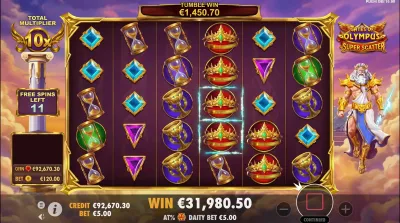 Gates of Olympus Super Scatter en IE play