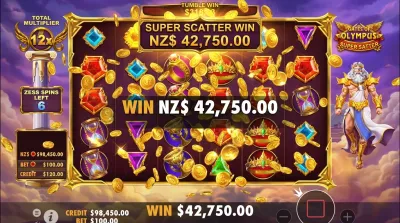 Gates of Olympus Super Scatter en NZ feature